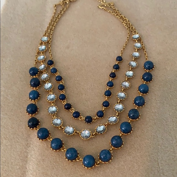 Ann Taylor Jewelry - Ann Taylor blue three strand necklace Ann Taylor Jewelry - Ann Taylor blue three strand necklace